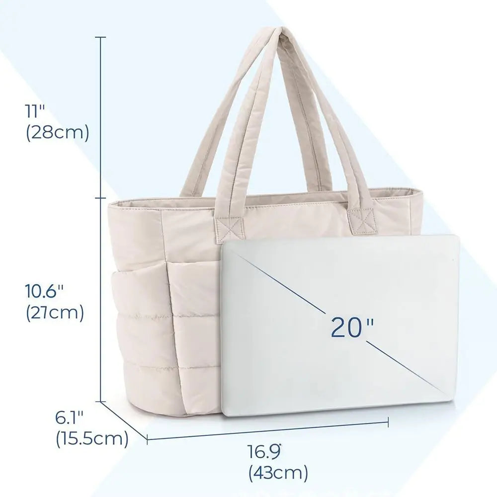 Túi đựng máy tính xách tay chần bông cỡ lớn