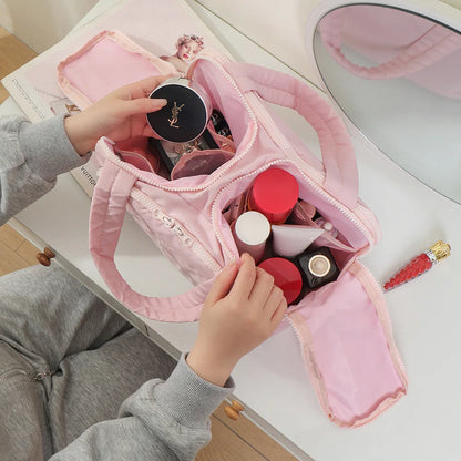 Large Capacity Travel Makeup Bag With Compartments